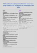 RN Muscle Relaxants and Antispasmodics Assessment American Career&NewLine;College-Ontario VOCN 100 Questions with 100&percnt; Verified Answers Latest&NewLine;Update
