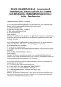 BIOL252 &sol; BIOL 252 Module & Lab 1 Human Anatomy & Physiology II with Lab Actual Exam 2026&sol;2027 &vert; Complete Exam-Style Questions with Detailed Rationales &vert; Graded A&plus; Verified &ndash; Pass Guaranteed