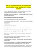 WSI Test &lpar;Multiple Choice&rpar; with all Correct & 100&percnt; Verified Answers &vert;Actual Complete Exam &vert;Already Graded A&plus;