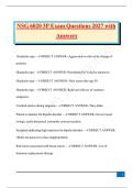 NSG 6020 3P Exam Questions 2027 with &NewLine;Answers