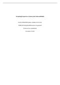 NURS 436 Family Health Promotion Assignment 3 Exploring Values and Beliefs Athabasca University&NewLine;