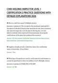 CWB WELDING INSPECTOR LEVEL 1 CERTIFICATION 2 PRACTICE QUESTIONS