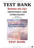 Test Bank For Beckmann and Ling's Obstetrics and Gynecology 8th Edition by Dr&period; Robert Casanova All Chapters &lpar;1-50&rpar; &vert; A&plus; ULTIMATE GUIDE 2020