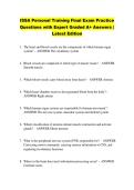 ISSA Personal Training Final Exam Practice &NewLine;Questions with Expert Graded A&plus; Answers &vert; &NewLine;Latest Edition 