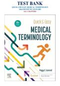 Test Bank for Quick & Easy Medical Terminology 10 Edition  by Peggy C&period; Leonard