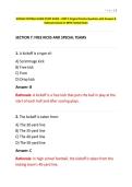 WVSSAC FOOTBALL EXAM STUDY GUIDE &ndash; PART 2 Original Practice Questions with Answers & Rationales Based on NFHS Football Rules