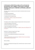 UST EXAM LATEST FINAL 2024 ACTUAL EXAM 110 &NewLine;QUESTIONS AND CORRECT DETAILED ANSWERS&NewLine;WITH RATIONALES &lpar;VERIFIED ANSWERS&rpar; &vert;ALREADY &NewLine;GRADED A&plus;