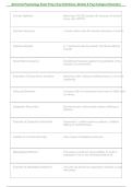 Abnormal Psychology &vert; Key Definitions&comma; Models & Psychological Disorders &vert; Exam Prep 2026&sol;2027