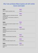 Wills&comma; Trusts and Estates Midterm Questions with 100&percnt; Verified&NewLine;Answers Latest Update
