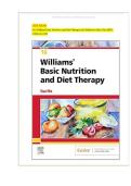 TEST BANK For Williams Basic Nutrition and Diet Therapy 16th Edition by Staci Nix&comma; ISBN&colon; 9780323653763&comma; All 23 Chapters Covered&comma; And Verified 2024&vert;2025