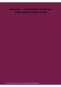 Diabetes Introduction and Clinical Presentation Study Guide 2026&sol; 2027