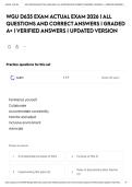 WGU D635 EXAM ACTUAL EXAM 2026 &vert; ALL QUESTIONS AND CORRECT ANSWERS &vert; GRADED A&plus; &vert; VERIFIED ANSWERS &vert; UPDATED VERSION&NewLine;