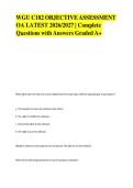WGU C182 Objective Assessment &vert; 2026&ndash;2027 Updated Questions & Answers &vert; Study Guide&NewLine;&NewLine;