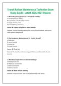 Transit Railcar Maintenance Technician Exam Study Guide &vert; Latest 2026&sol;2027 Update