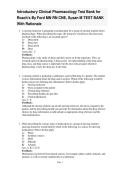 Test Bank for Roach's Introductory Clinical Pharmacology &vert; Susan M&period; Ford &vert; Questions & Rationales