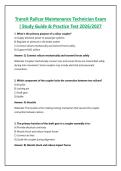 Transit Railcar Maintenance Technician Exam &vert; Study Guide & Practice Test 2026&sol;2027