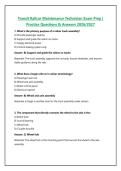 Transit Railcar Maintenance Technician Exam Prep &vert; Practice Questions & Answers 2026&sol;2027