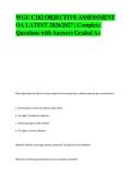 WGU C182 Objective Assessment &vert; 2026&ndash;2027 Updated Questions & Answers &vert; Study Guide