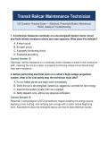 Transit Railcar Maintenance Technician Exam &mdash; 120 Questions & Answers