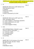 ROTR Exam 1 with all Correct & 100&percnt; Verified Answers &vert;Actual Complete Update &vert;Already Graded A&plus;