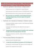 BIOD 171 Final Exam Study Review 2026 &vert; Practice Questions & Detailed Answer Explanations &vert; Biology Exam Prep