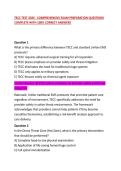 TECC TEST 2026 - COMPREHENSIVE EXAM PREPARATION QUESTIONS COMPLETE WITH 100&percnt; CORRECT ANSWERS