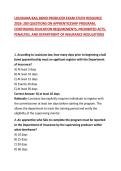 LOUISIANA BAIL BOND PRODUCER EXAM STUDY RESOURCE 2026&colon; 200 QUESTIONS ON APPRENTICESHIP PROGRAM&comma; CONTINUING EDUCATION REQUIREMENTS&comma; PROHIBITED ACTS&comma; PENALTIES&comma; AND DEPARTMENT OF INSURANCE REGULATIONS