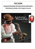 Test Bank for Anatomy and Physiology The Unity of Form and Function 10th Edition by Kenneth S&period; Saladin &vert; 9781265328627&vert; 2023&sol;2024 &vert; Chapter 1-29 &vert; All Chapters with Answers and Rationals
