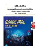 Accounting Information Systems&comma; 16th Edition by Marshall B Romney -ISBN&colon;9780730302476 All Chapters &lpar;1-24&rpar; Latest Test Bank