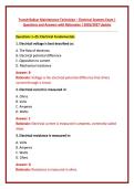 Transit Railcar Maintenance Technician &ndash; Electrical Systems Exam &vert; Questions and Answers with Rationales &vert; 2026&sol;2027 Update