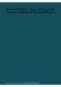 Elevator Mechanic Exam Study Guide Practice Questions Technical Review 2026&sol; 2027