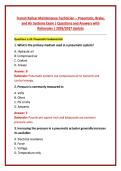 Transit Railcar Maintenance Technician &ndash; Pneumatic&comma; Brake&comma; and Air Systems Exam &vert; Questions and Answers with Rationales &vert; 2026&sol;2027 Update