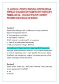 ITE 152 EXAM 3 PRACTICE TEST 2026&colon; COMPREHENSIVE DATABASE MANAGEMENT CONCEPTS WITH MICROSOFT ACCESS AND SQL - 195 QUESTIONS WITH CORRECT ANSWERS AND DETAILED RATIONALES 