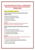 Transit Railcar Maintenance Technician &ndash; Troubleshooting and Diagnostic Exam &vert;Questions and Answers with Rationales &vert; 2026&sol;2027 Update