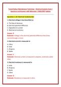 Transit Railcar Maintenance Technician &ndash; Electrical Systems Exam &vert; Questions and Answers with Rationales &vert; 2026&sol;2027 Update