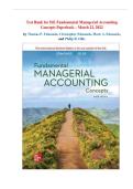 Test Bank for Fundamental Managerial Accounting Concepts by Thomas P&period; Edmonds&comma; Christopher Edmonds&comma; Mark A&period; Edmonds&comma; and Philip R&period; Olds