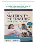 Test Bank for Safe Maternity & Pediatric Nursing Care&vert; 3rd Edition by Luanne Linnard-Palmer&vert; Verified and Approved&period; Guaranteed Pass 100&percnt;