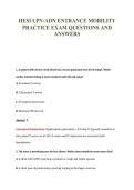 HESI LPN-ADN EXAM PACKAGE DEAL 100&percnt; VERIFIED