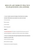 HESI LPN-ADN MOBILITY PRACTICE&NewLine;EXAM QUESTIONS AND ANSWERS