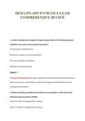 HESI LPN-ADN ENTRANCE EXAM&NewLine;COMPREHENSIVE REVIEW