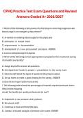 CPHQ Practice Test Exam &ndash; Questions and Revised Answers 2026&sol;2027 Exam Preparation