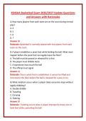 KSHSAA Basketball Exam 2026&sol;2027 Update Questions and Answers with Rationales 