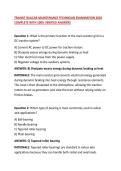 TRANSIT RAILCAR MAINTENANCE TECHNICIAN EXAMINATION 2026 COMPLETE WITH 100&percnt; VERIFIED ANSWERS