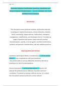 Moderate Sedation Certification Questions&comma; Anesthesia and Surgical History Considerations &mdash; lecture summary and 100&percnt; Verified Correct Answers