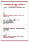KSHSAA Basketball Exam 2026&sol;2027 Update Questions and Answers with Rationales 