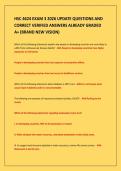 HSC 4624 EXAM 3 2026 UPDATE QUESTIONS AND&NewLine;CORRECT VERIFIED ANSWERS ALREADY GRADED&NewLine;A&plus; &lpar;BRAND NEW VISION&rpar;