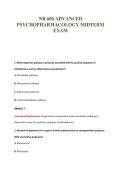 NR 606 ADVANCED&NewLine;PSYCHOPHARMACOLOGY MIDTERM&NewLine;EXAM