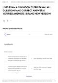 USPS EXAM 421 WINDOW CLERK EXAM &vert; ALL QUESTIONS AND CORRECT ANSWERS &vert; VERIFIED ANSWERS &vert; BRAND NEW VERSION&excl;&NewLine;