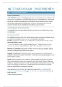 Samenvatting Internationaal ondernemen 2&semi; 2025