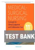 TEST BANK FOR Medical-Surgical Nursing&colon; Concepts for Clinical Judgment and Collaborative Care 11th edition by Donna D&period; Ignatavicius ISBN&colon; 978-0323878265 NEW COMPLETE GUIDE WITH RATIONALES 100&percnt; VERIFIED A&plus; GRADE ASSURED&excl;&excl;&excl;&excl;NEW LATEST UPDATE&excl;&excl;&excl;&excl;&excl;&excl;